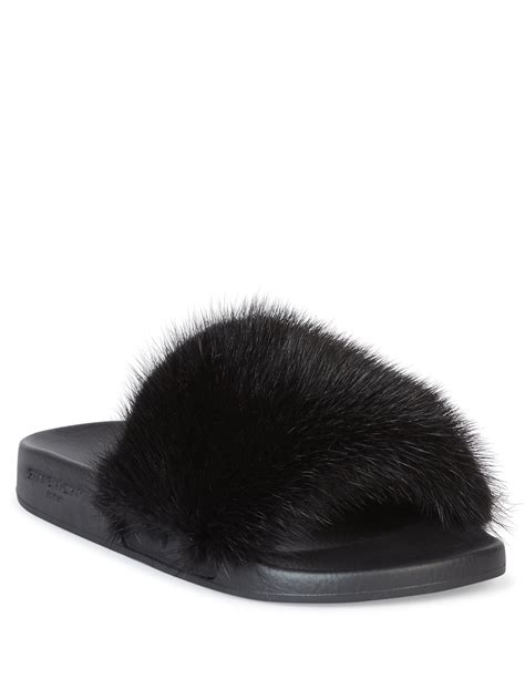 Givenchy Mink Slides 